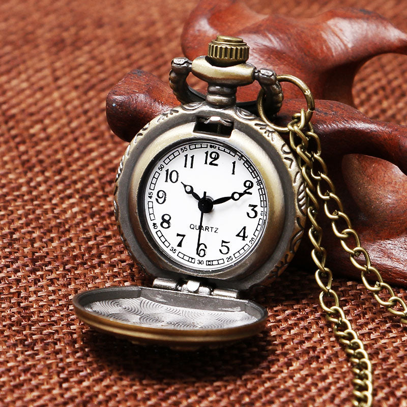 Mini sailboat quartz pocket watch