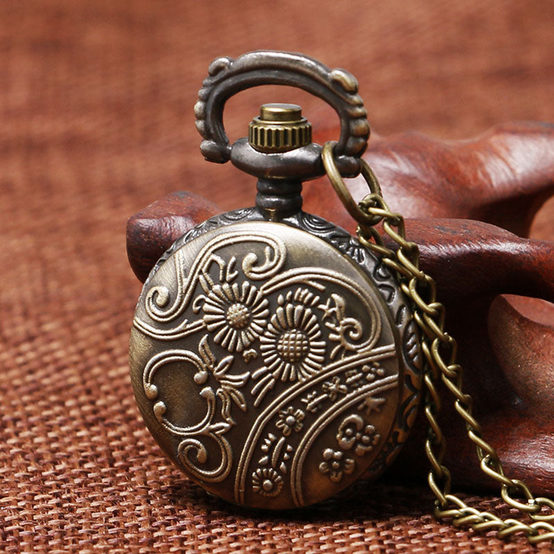 Mini sailboat quartz pocket watch