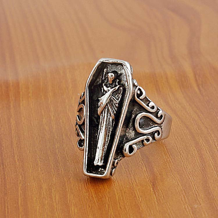 Ring Coffin Mummy Explosion Model Male Vampire Ring