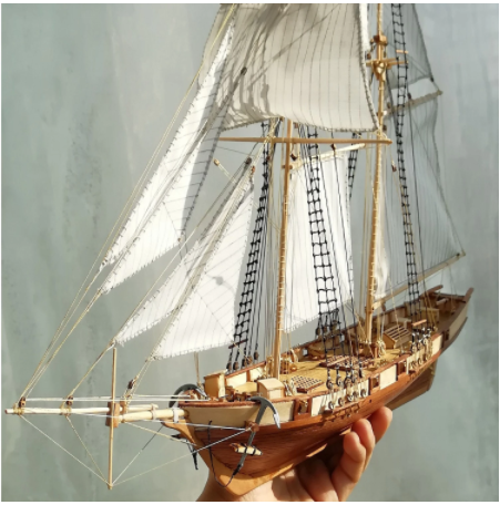 DIY Boat Model Kit Wooden Antique Boat Building Kit