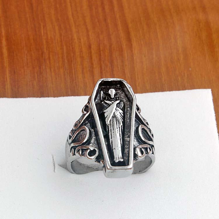 Ring Coffin Mummy Explosion Model Male Vampire Ring