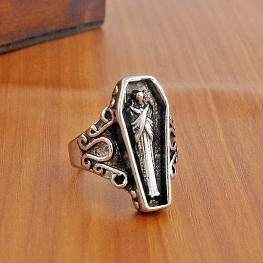 Ring Coffin Mummy Explosion Model Male Vampire Ring