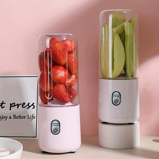 Portable Rechargeable Juicer - Multifunctional Mini Fruit and Vegetable Blender for Home and Office Use